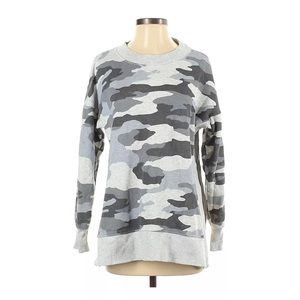 Aerie Good Vibes Oversized Camouflage Crewneck Sweatshirt Size XS